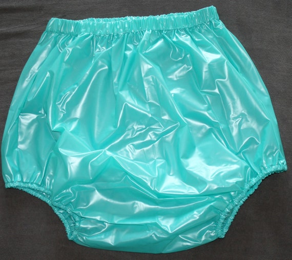 PVC incontinence diaper pants rubber pants adult baby blue