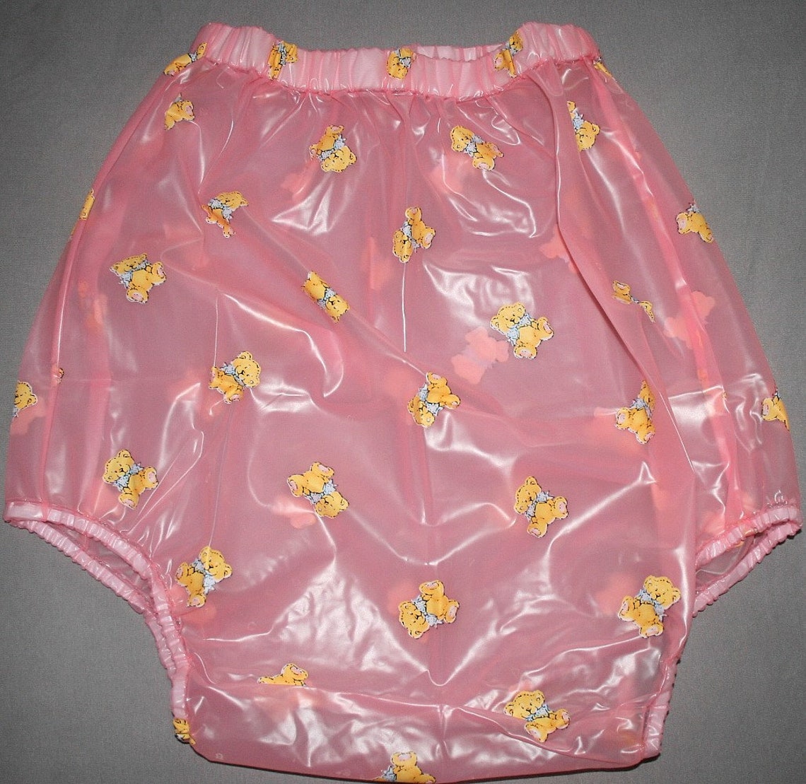 PVC Adult Baby Incontinence Diaper Pants Rubber Pants Pink Etsy