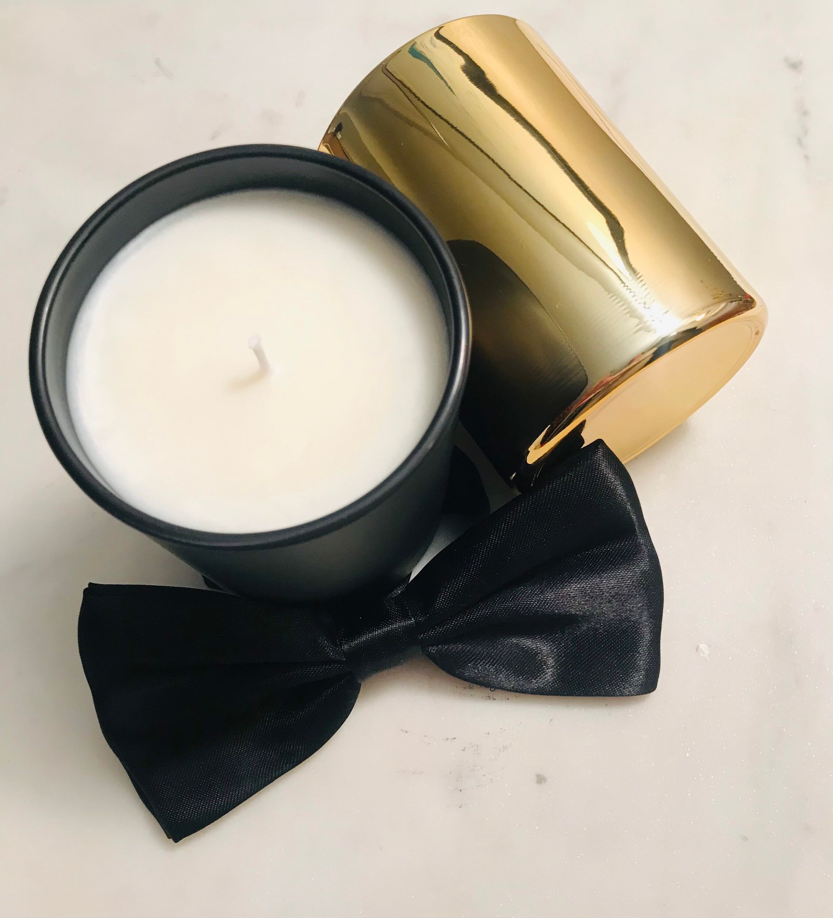 Black Tie Event Soy Candle Gold and Matte Black 7.5 oz Etsy
