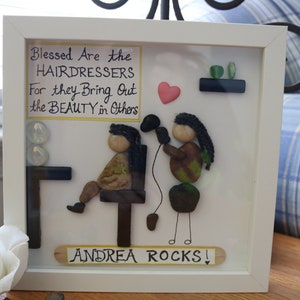 Hairdresser Pebble Art Pebble Art Friend Pebble Art Bathroom Pebble Art Thank you