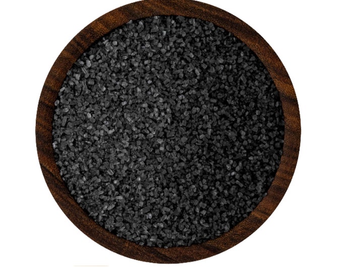 Hawaiian Black Sea Salt Sal Negra | Fine or Coarse Grain Lava Salt