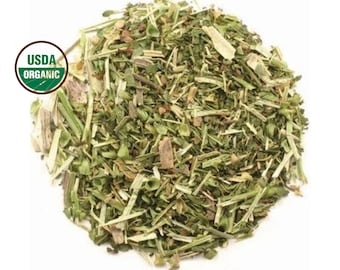 Scullcap Herb, USA Organic 1lb C/S | Skullcap, Huang Qin | Dry Loose Herb