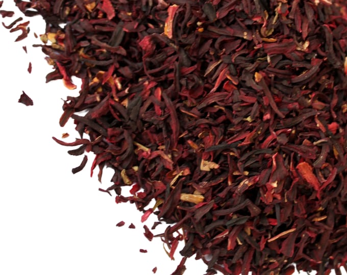 Hibiscus Flower-Tea Cut, Organic | Sorrel | Roselle Tea | Flor de Jamaica | Culinary Edible Flower | Hibiscus Sabdariffa