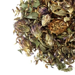 Red Clover Tops, Blossom, Whole - USA 1lb BULK  | Trifolium pratense | Menopause Herbal Tea | Essiac Dried Loose Flower Herb