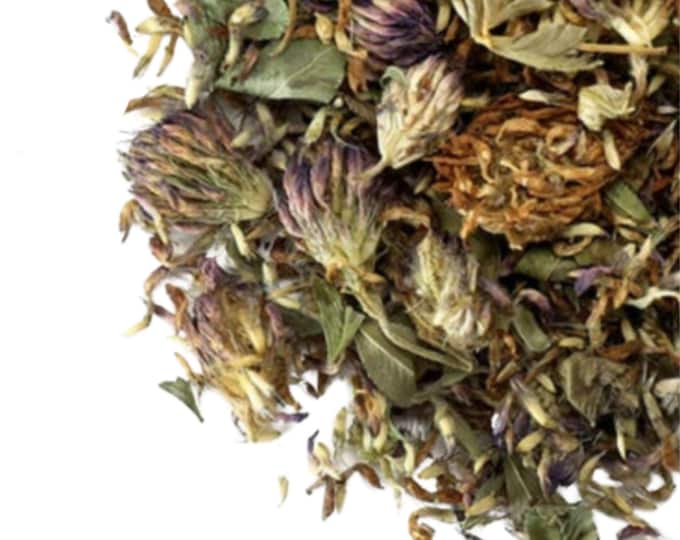 Red Clover Tops/Blossom, Organic Whole - USA 1lb | Trifolium pratense | Menopause Herbal Tea | Essiac Dried Loose Flower Herb