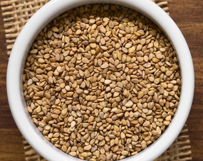 Sesame Seed, Unhulled, RAW - Organic 1lb | Sesamum Indicum