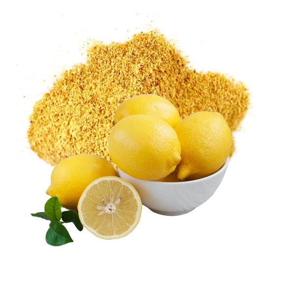 Lemon Peel Zest (Rind) Powder, Dry Organic USA, 1lb | Citrus Limonum
