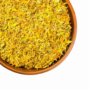 Calendula Petals ONLY, Organic USA | BULK Edible Flower Dried Herb