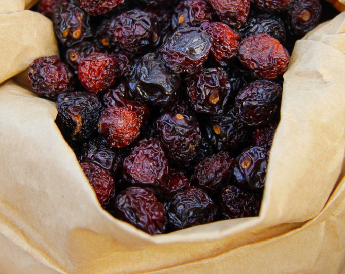 Dried Rosehips, Whole - Organic BULK | Tea | Seeded Rose Hips | Rosa Canina