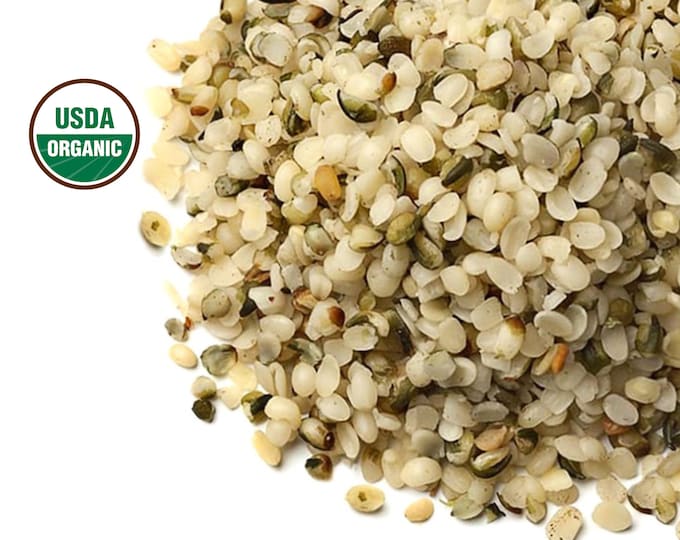 Organic Hemp Seed, RAW | Hulled Hemp Hearts, Unprocessed