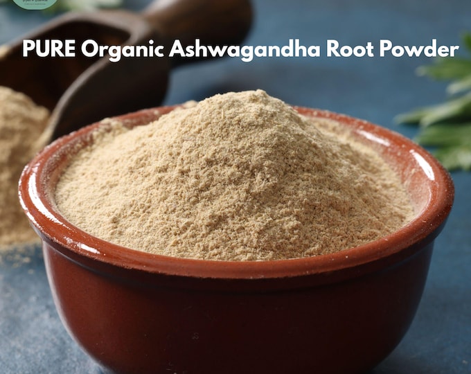 Ashwagandha Root Powder, Organic USA 1lb | Withania Somnifera | Indian Ginseng | Adaptogen Supplement for Stress & Natural Hormone Balance