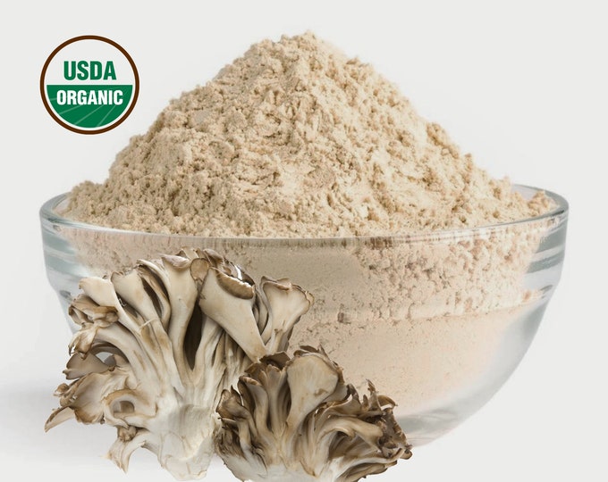 Maitake Mushroom Powder, USA Organic  Hen of the Woods | Fruiting Body Extract  | Grifola Frondosa