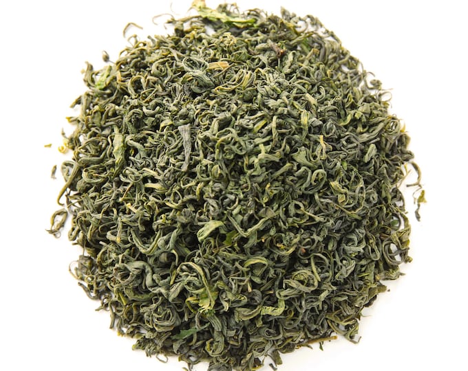 Green Tea (Chun Mee) 1oz-Bulk: Loose Leaf Camellia Sinensi