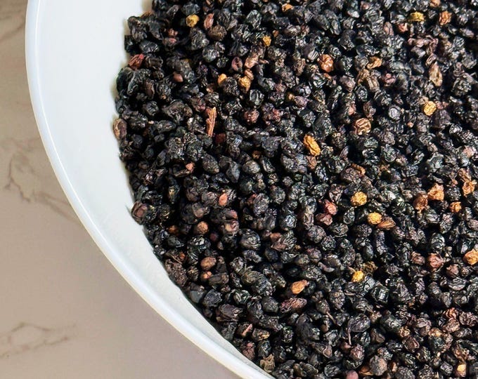 Elderberry, Dried 1oz-Bulk | Wildcrafted Sambucus Nigra