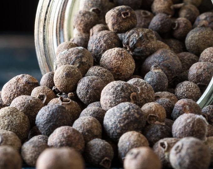Allspice Berries, Organic | Whole Jamaican Pimenta for Culinary & Herbal Use | Pimenta Dioica | Jamaican Bayberry