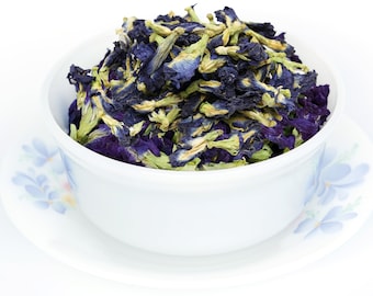 Dried Butterfly Pea Flowers: Natural Blue Tea & Food Colorant | Clitoria Ternatea