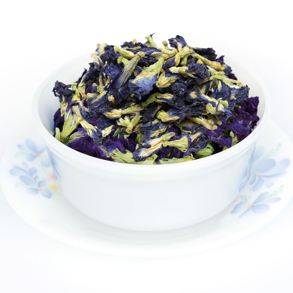 Butterfly Pea Flower, Organic - Whole 1lb | Clitoria Ternatea Tea | Edible Flower Dry Herb