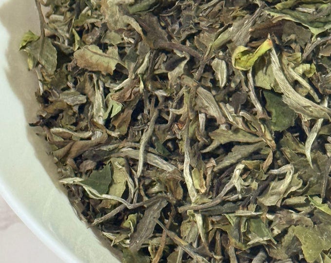 PREMIUM White Tea, Organic 1lb | Bai Mu Dan | Camellia Sinensi | Dried Loose Leaf Tea - Naturally Low in Caffeine