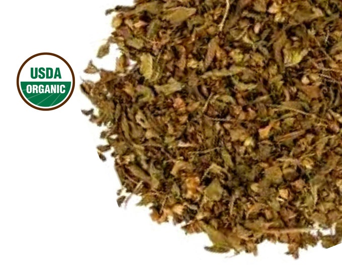 Holy Basil Leaf, Organic Rama Tulsi Tea, 1lb C/S | Ocimum Tenuiflorum | Scent Leaf | Dry Loose Herb