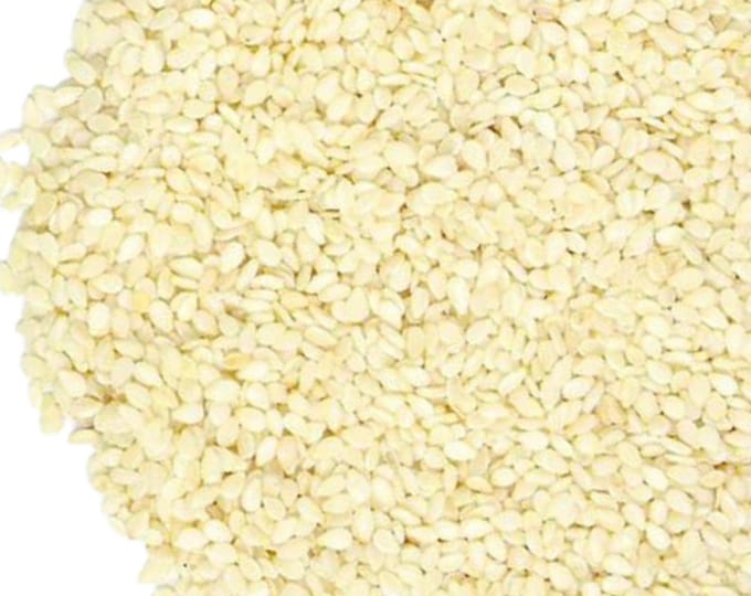 Hulled Sesame Seed, 1lb - RAW | White | Unprocessed, Non-GMO, No additives