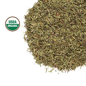 Thyme Leaf, Whole - Organic, 1lb - Moroccan | Dry Lose Herb | Thymus Vulgaris