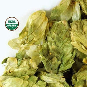 Hops Flower, Whole - Organic BULK | Hop Petal | Humulus lupulus | dry Edible Flower