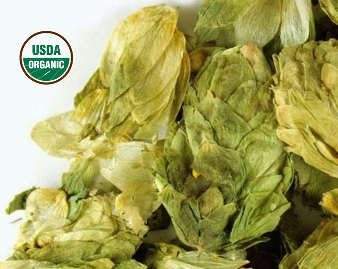 Hops Flower, Whole - Organic BULK | Hop Petal | Humulus lupulus | dry Edible Flower