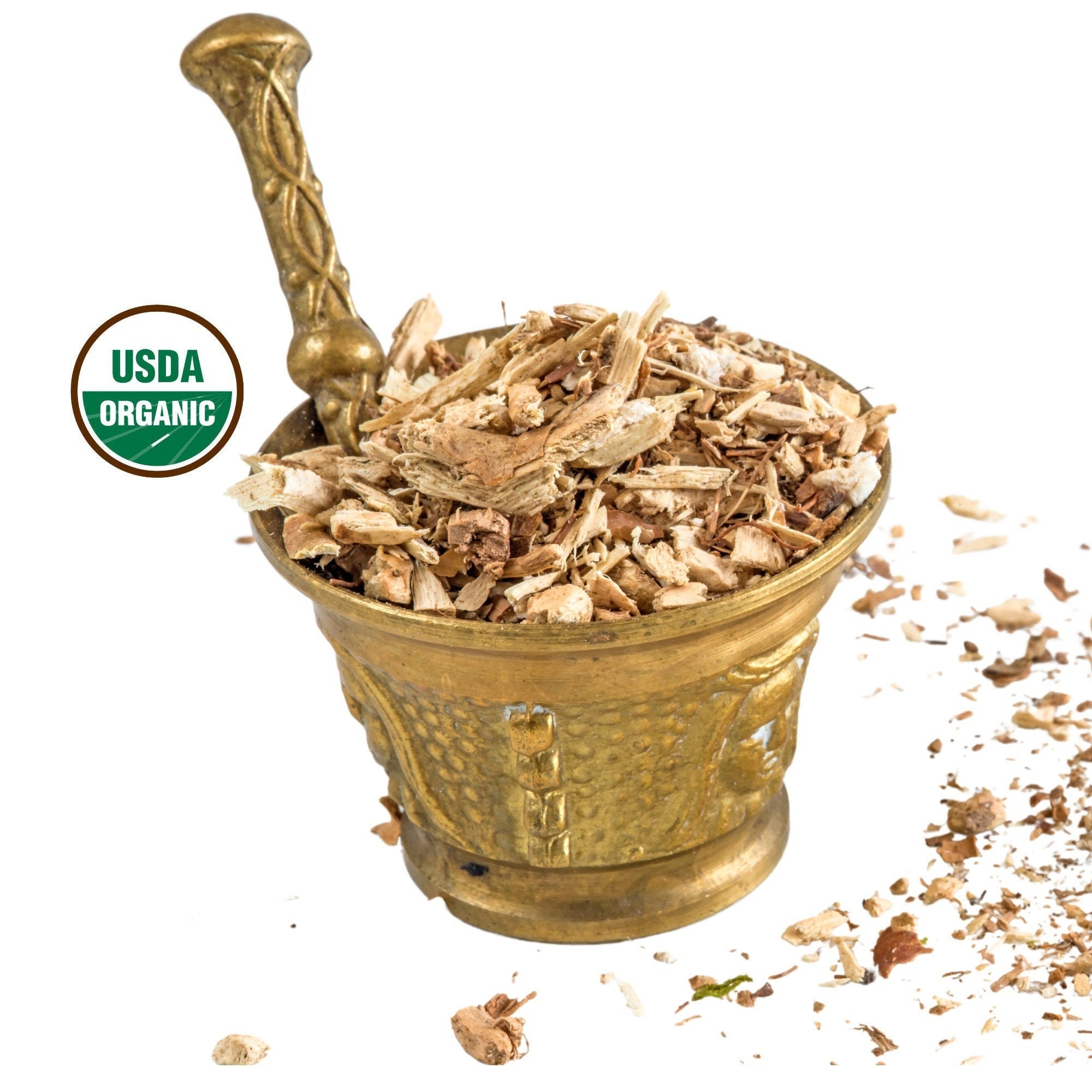 Hydrangea Root, Organic USA, 1lb Cut & Sifted Xiùqiú Gēn