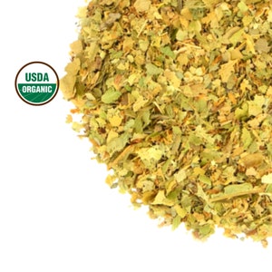 Linden Flower & Leaf, Organic C/S - 1lb  BULK | Tilia Argentum Tea | Dry Loose Herb