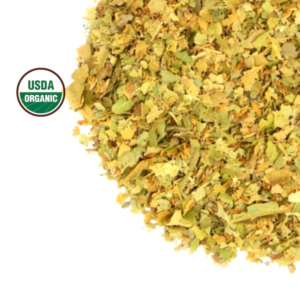 Linden Flower & Leaf, Organic C/S - 1lb  BULK | Tilia Argentum Tea | Dry Loose Herb