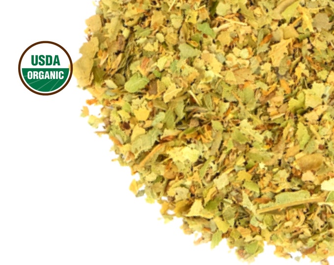 Linden Flower & Leaf, Organic C/S - 1lb  BULK | Tilia Argentum Tea | Dry Loose Herb