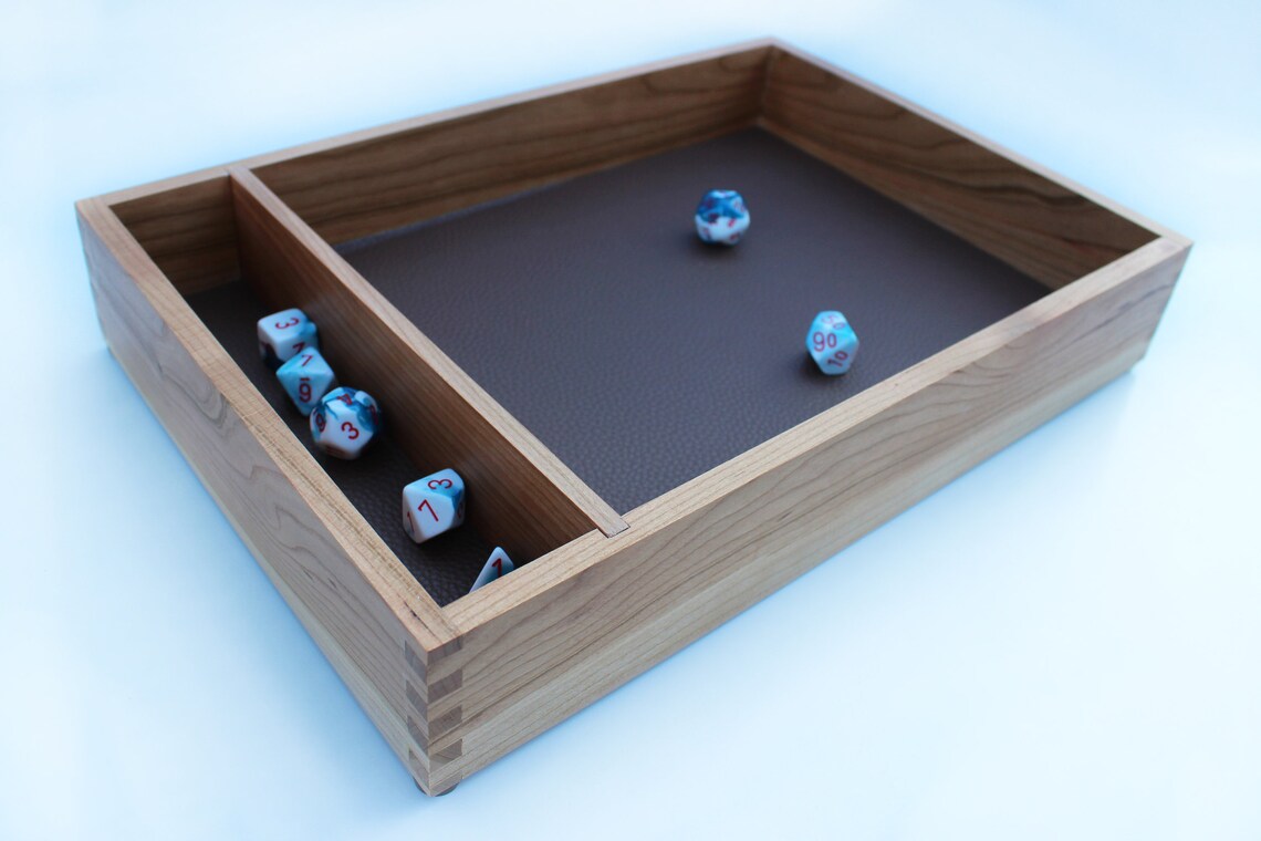 Cherry Tabletop Dice Tray Etsy