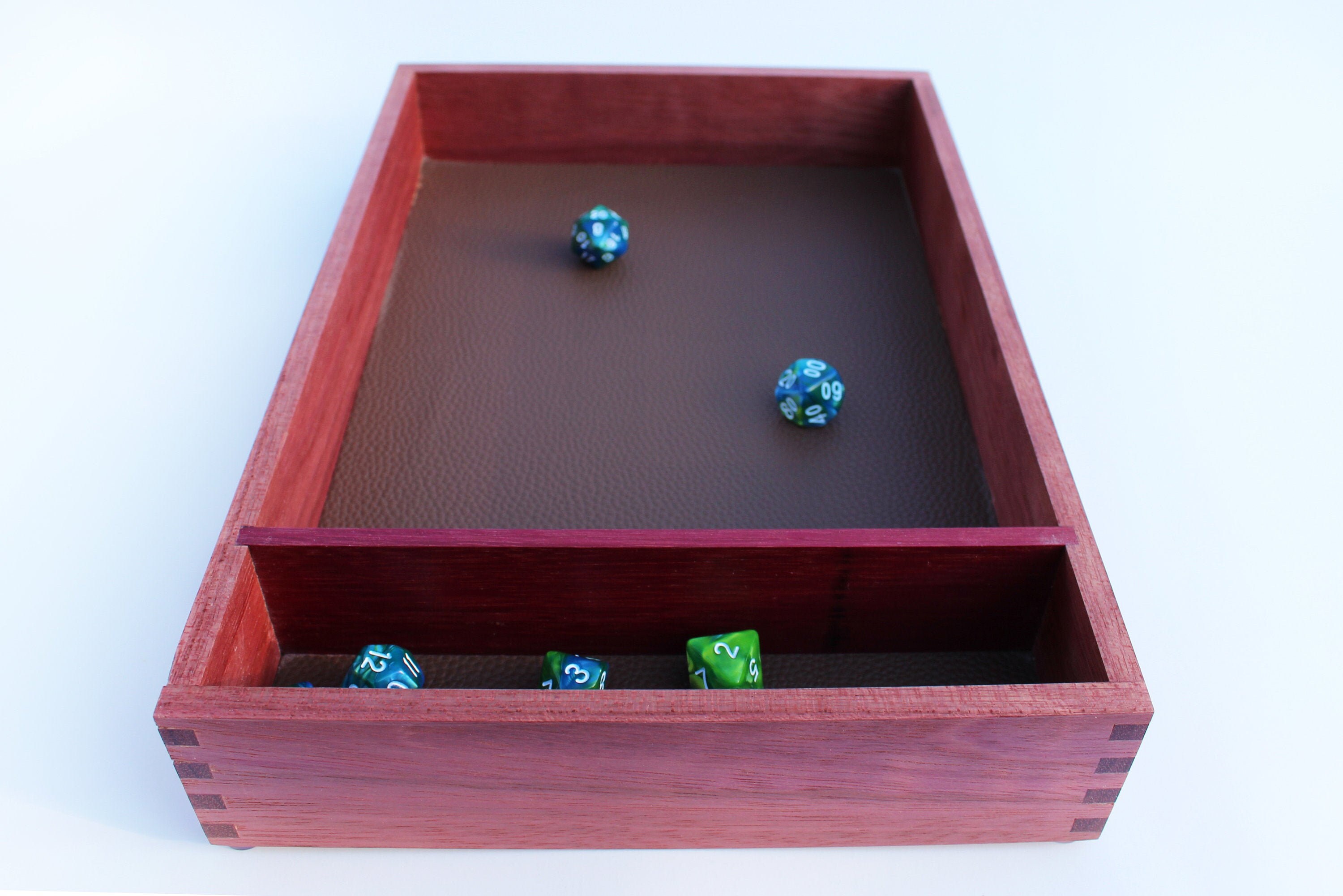Purpleheart Tabletop Dice Tray Etsy