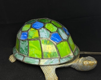 Vintage schildpadlamp in Tiffany-stijl
