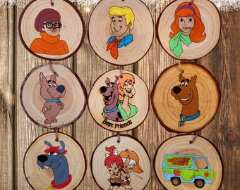 Cartoon Christmas Ornaments: Scooby-Do, Scrappy, Scooby-Dumb, Fred, Daphne, Velma, Shaggy, Retro Van, Pebbles and Bam-Bam