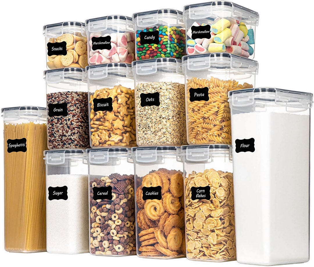Airtight Food Storage Container W/ Lids - Etsy
