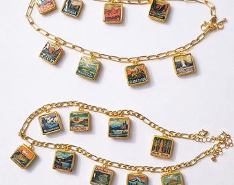Handgemachte Nationalpark • Vintage Reise Schmuck Anhänger