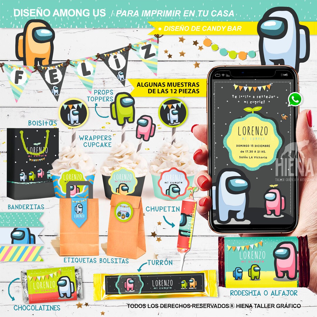 Printable Kit Among Us Party Supplies Birthday Decorations // Etsy