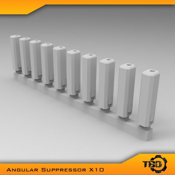 Flash Break Suppressor V1 X10 - Tight Bore Designs - Miniatures by