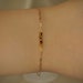 MINIMALIST Tiger's eye 14k gold filled paperclip bracelet - non-tarnish tiger's eye bracelet - dainty bracelet - jewelry gift for her - gold