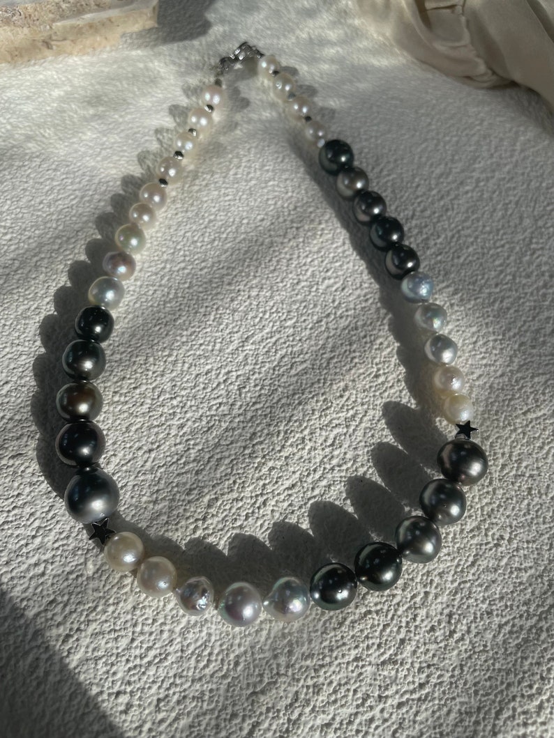 Ombre Color Full Strand Tahitiangolden South Sea Pearl ...