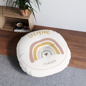 Calming Corner Round Pillow, Calm Down Corner, Calm Corner for Kids Pillow, Calm Corner Pillow, Classroom Pillow, School Counselor