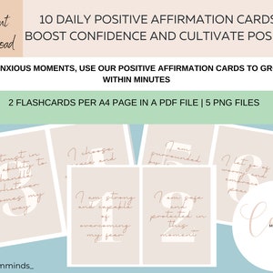 Affirmation Cards, Printable Cards, Motivational Cards, Positivity Cards, Manifestation Cards, Affirmation Deck, Daily Affirmation