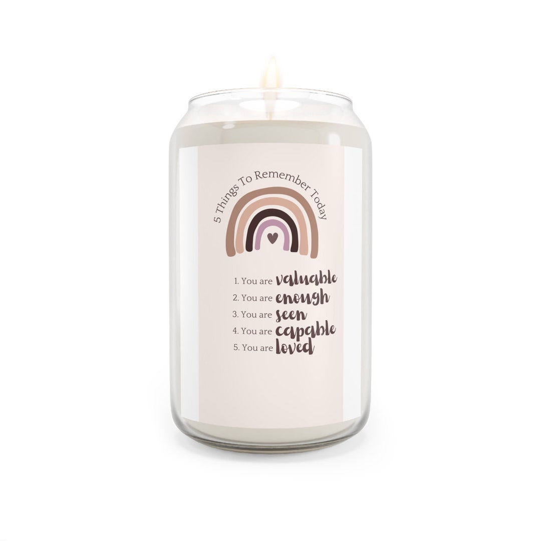 Mental Health Candle Daily Reminder Candle Counselor Office Etsy