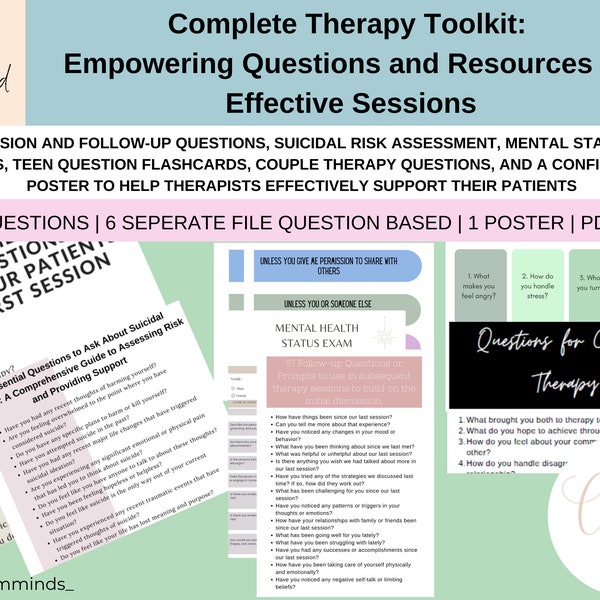 Therapist MEGA essential resources, counselor office, social psychology, therapy questions, therapy tools, therapy resources, coping skills