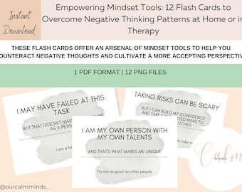 Game-changing acceptance Flash Cards, growth mindset, acceptance mindset, DBT, therapy office tools, therapy office checklist, dbt skills,
