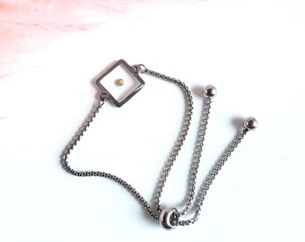 FAADBUK Bracciale Religioso Con Croce E Seme Di Senape, Acciaio Inossidabile, Per Donne E Ragazze - Gioiello Ispiratore