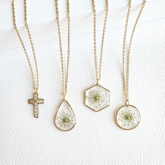 Mustard Seed Necklace | Christian Gifts | Bible Gifts | Mothers Day Gift | Christmas Gifts for Women | Birthday Gift for Her Resin Jewelry