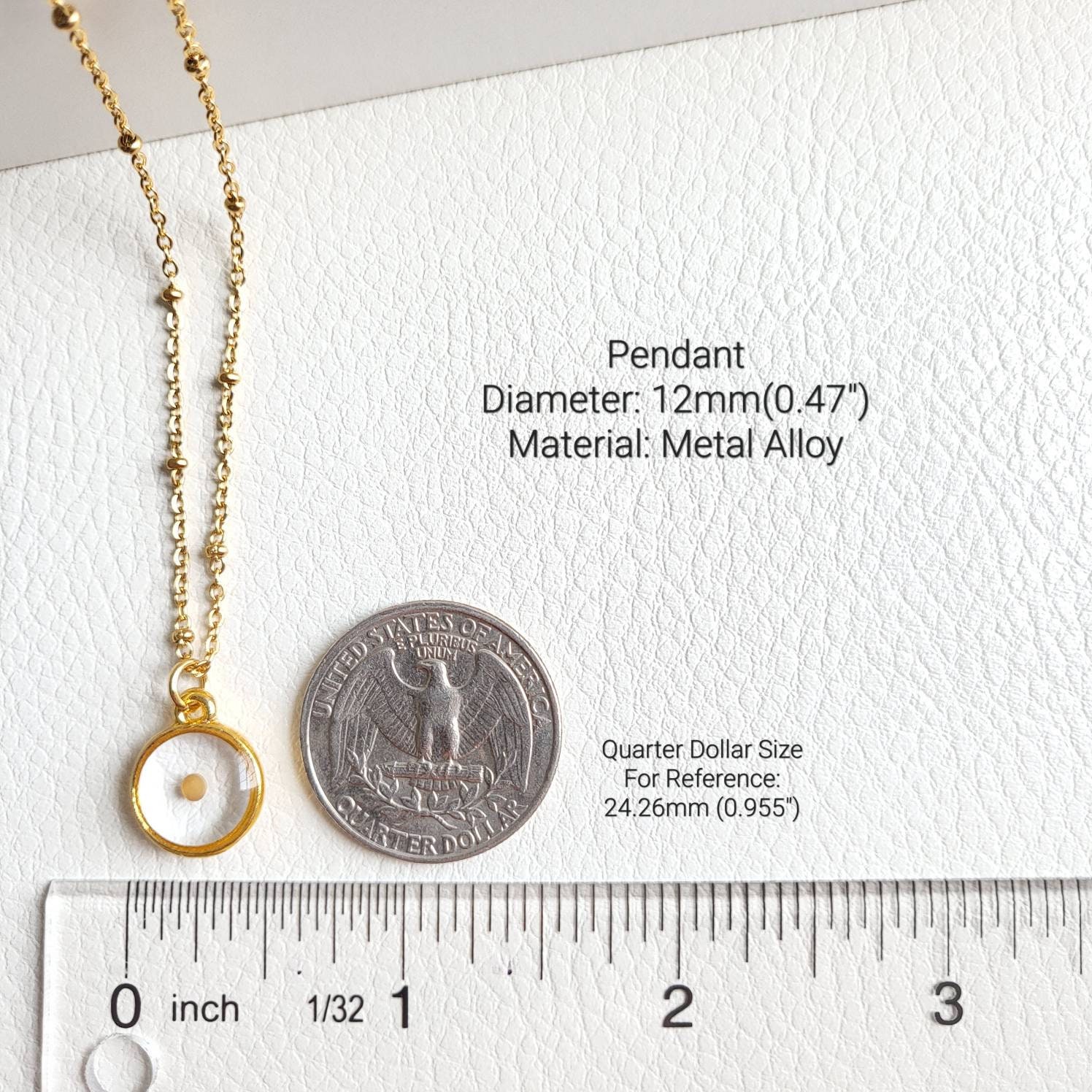 14k gold mustard seed necklace outlet