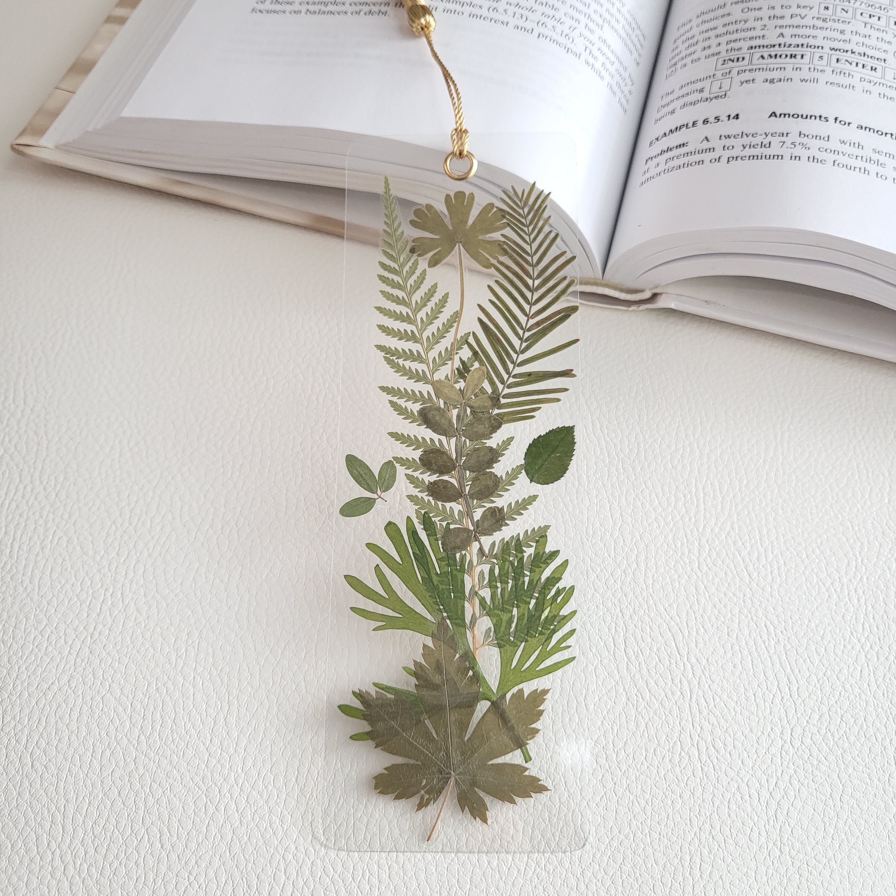 Bookmark Bl Design Pressed Flower Bookmark, Laminated Bookmark With Tassel, Handmade ...
